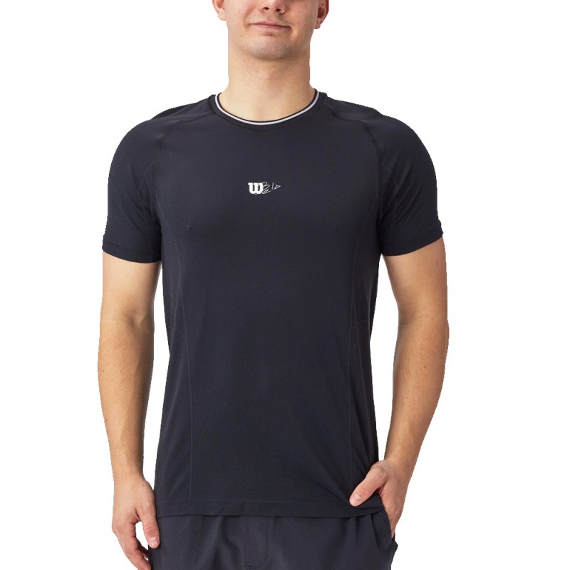 Camiseta Wilson Series Seamless Crew 2.0 black Camiseta Wilson Series Seamless Crew 2.0 black