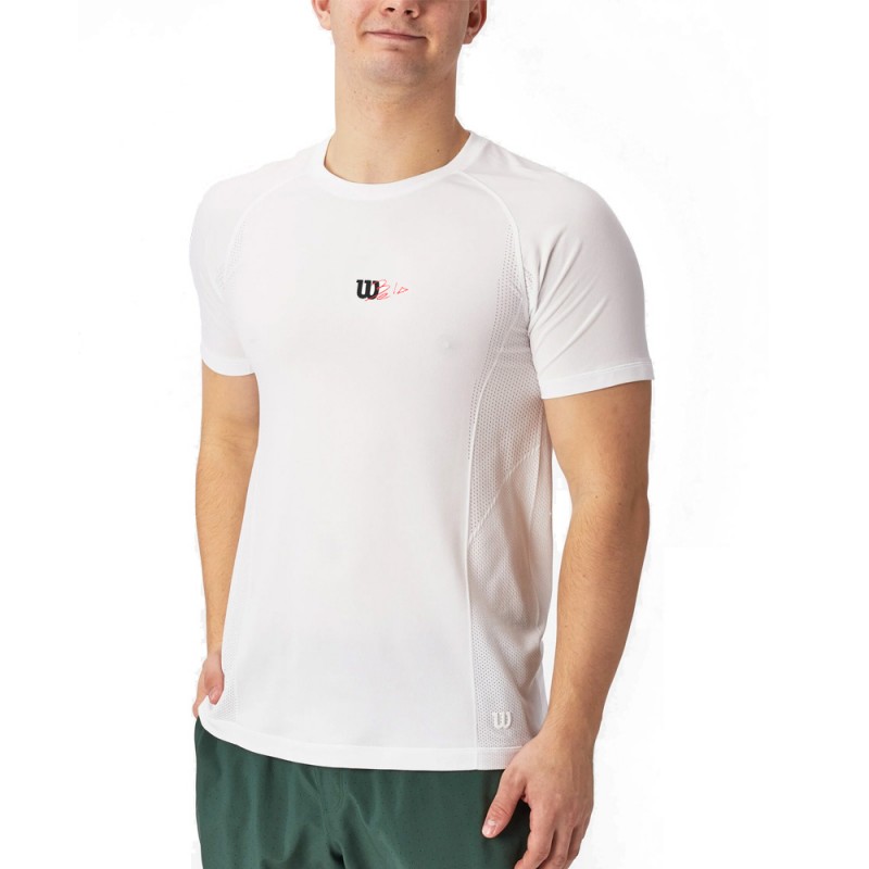 Camiseta Wilson Series Seamless Crew 2.0 bright white Camiseta Wilson Series Seamless Crew 2.0 bright white