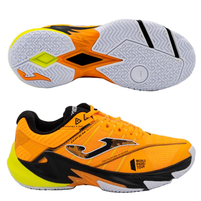 Zapatillas Joma T.OPEN 2308 naranja negro 2023 Zapatillas Joma T.OPEN 2308 naranja negro 2023