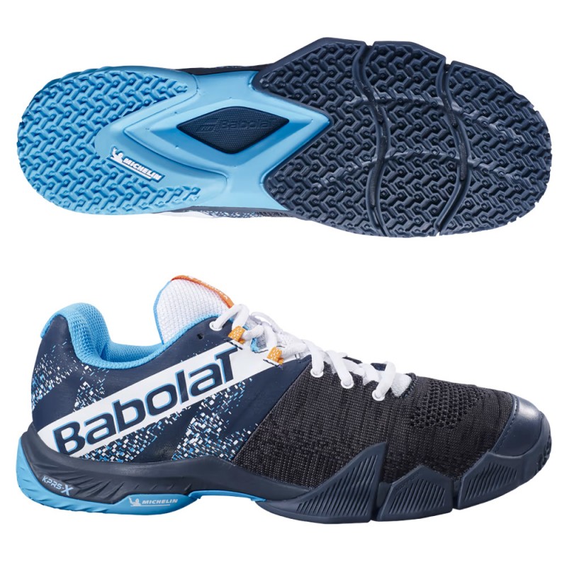Zapatillas Babolat Movea Men grey scuba blue 2023 Zapatillas Babolat Movea Men grey scuba blue 2023