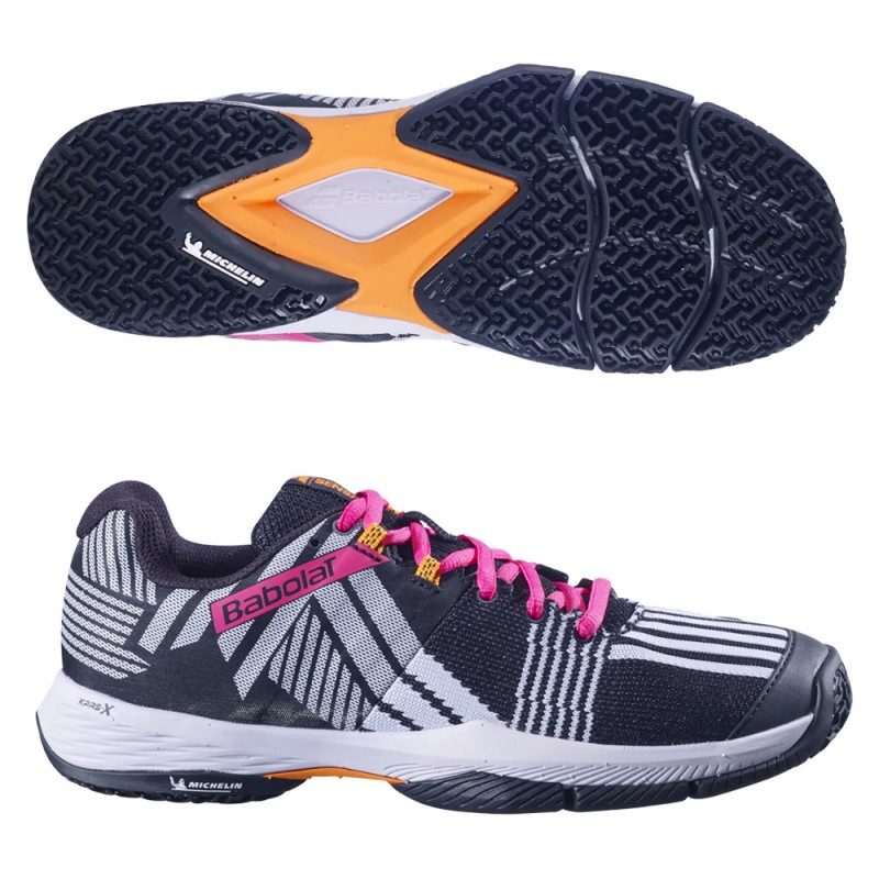 Zapatillas Babolat Sensa Women black roseberry 2024 Zapatillas Babolat Sensa Women black roseberry 2024