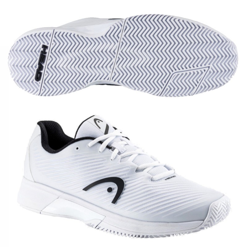 Zapatillas Head Revolt Pro 4.0 Clay white black 2023 Zapatillas Head Revolt Pro 4.0 Clay white black 2023