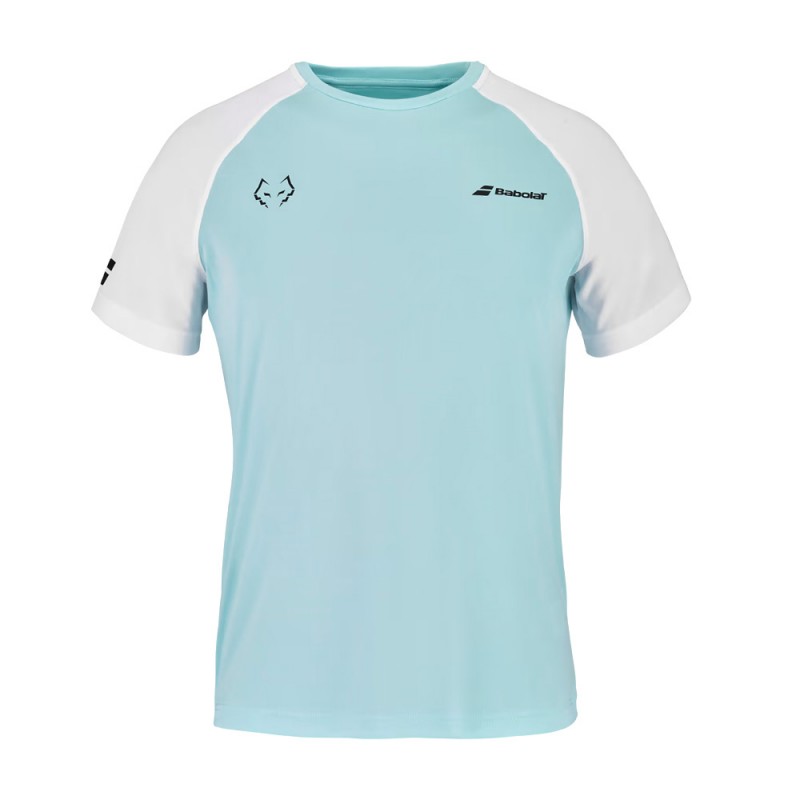 Camiseta Babolat Crew Neck Tee Lebron angel blue white Camiseta Babolat Crew Neck Tee Lebron angel blue white