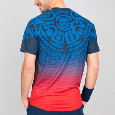 Camiseta Bidi Badu Colortwist Tee azul marino rojo