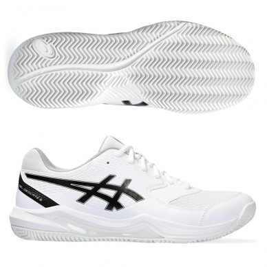 Asics Gel Dedicate 8 Clay white black