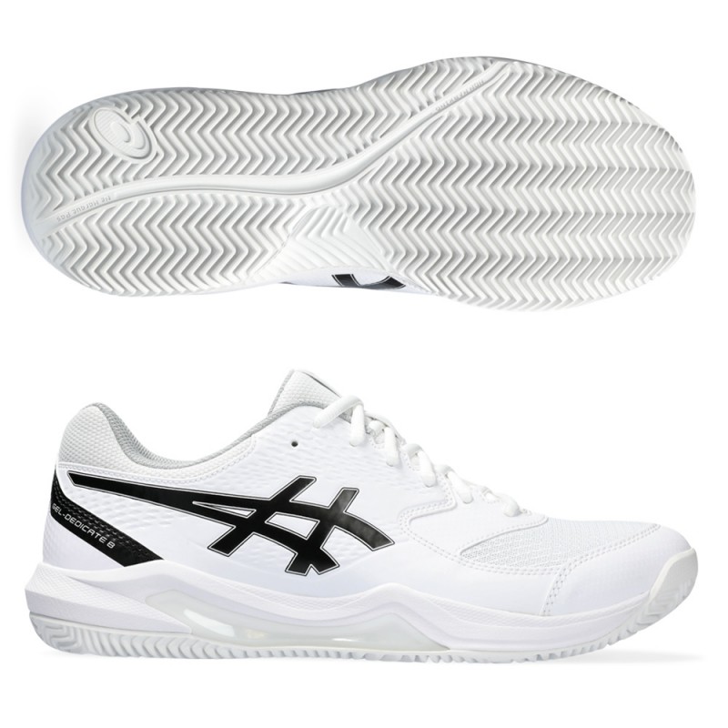 Asics Gel Dedicate 8 Clay white black Asics Gel Dedicate 8 Clay white black