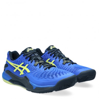 Asics Gel Resolution 9 Padel illusion blue glow yellow