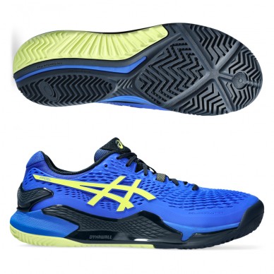 Asics Gel Resolution 9 Padel illusion blue glow yellow