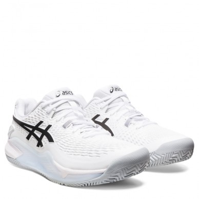 Asics Gel Resolution 9 Clay white black