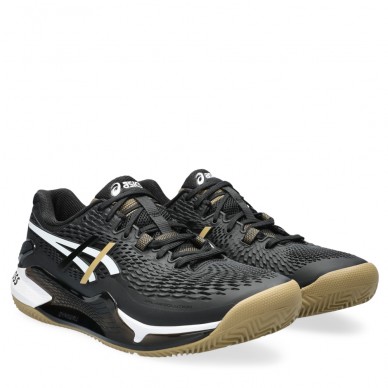Asics Gel Resolution 9 Clay black camel