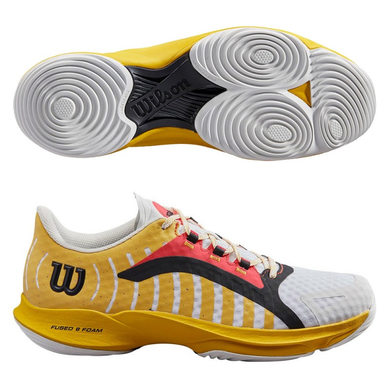 Zapatillas Wilson Hurakn Pro white old gold 2023 Zapatillas Wilson Hurakn Pro white old gold 2023