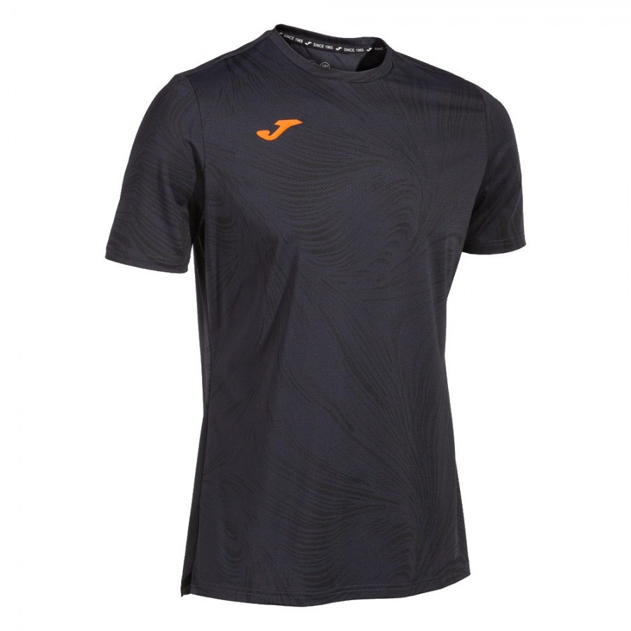 Camiseta Joma Challenge blanco logo naranja