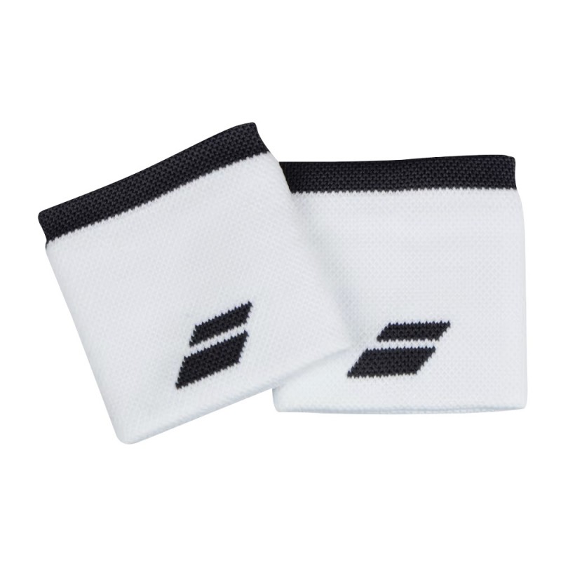 Muñequeras Babolat Logo blanco gris Muñequeras Babolat Logo blanco gris
