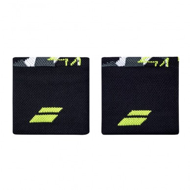 Muñequeras Babolat Logo gris amarillo