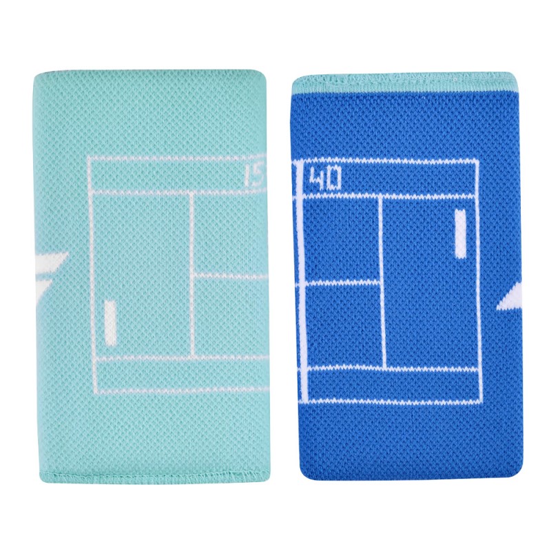Muñequeras Babolat Reversible Jumbo blancas azules Muñequeras Babolat Reversible Jumbo blancas azules