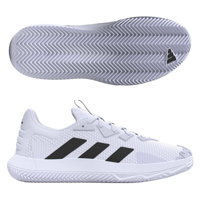 Zapatillas Adidas Solematch Control M Clay white core black silver 2023