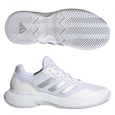 Zapatillas Adidas Gamecourt 2 W white silver 2023
