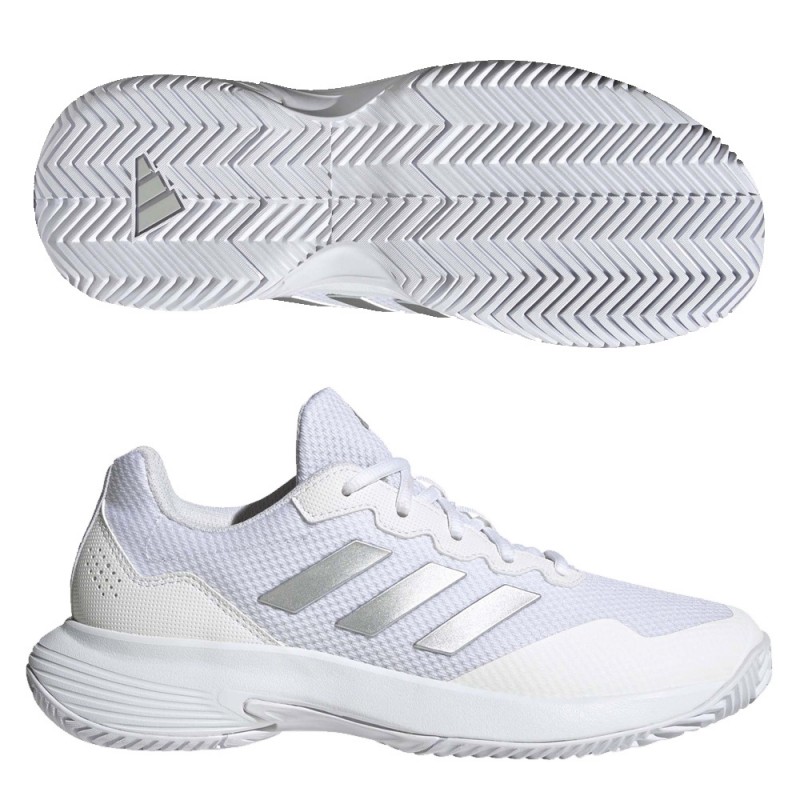 Zapatillas Adidas Gamecourt 2 W white silver 2023 Zapatillas Adidas Gamecourt 2 W white silver 2023