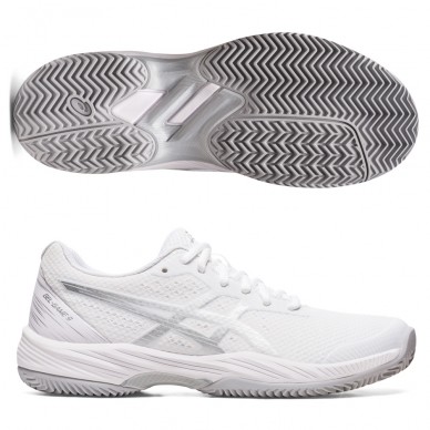 Asics Gel Game 9 Clay white pure silver