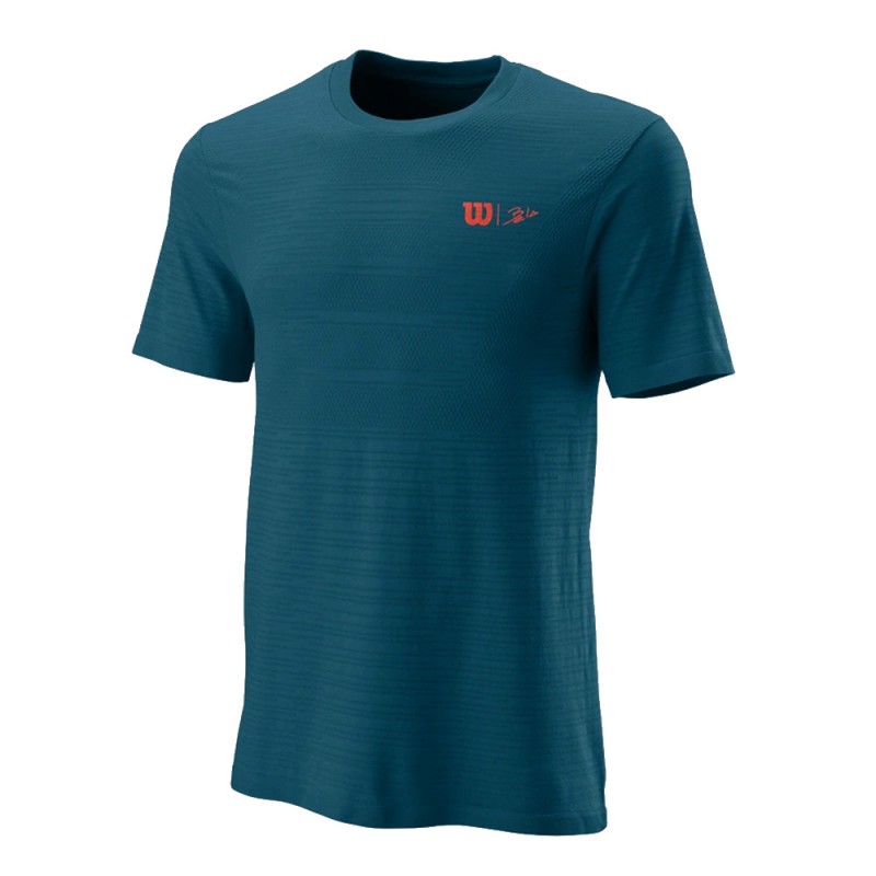 Camiseta Wilson Bela seamless Crew III blue coral Camiseta Wilson Bela seamless Crew III blue coral