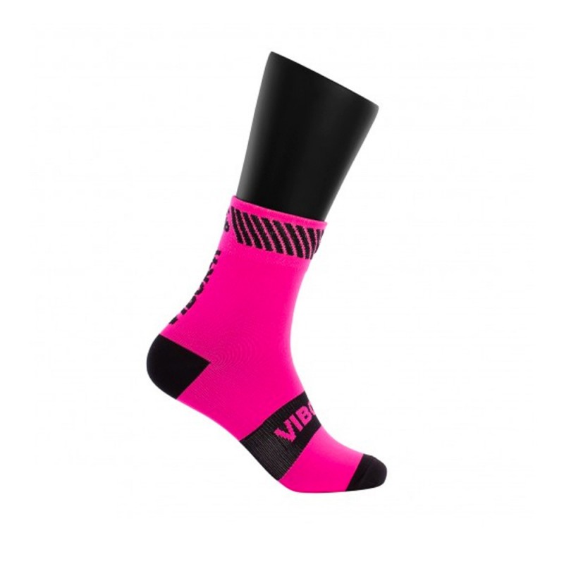 Calcetines Vibora Kait media caña rosa negro Calcetines Vibora Kait media caña rosa negro