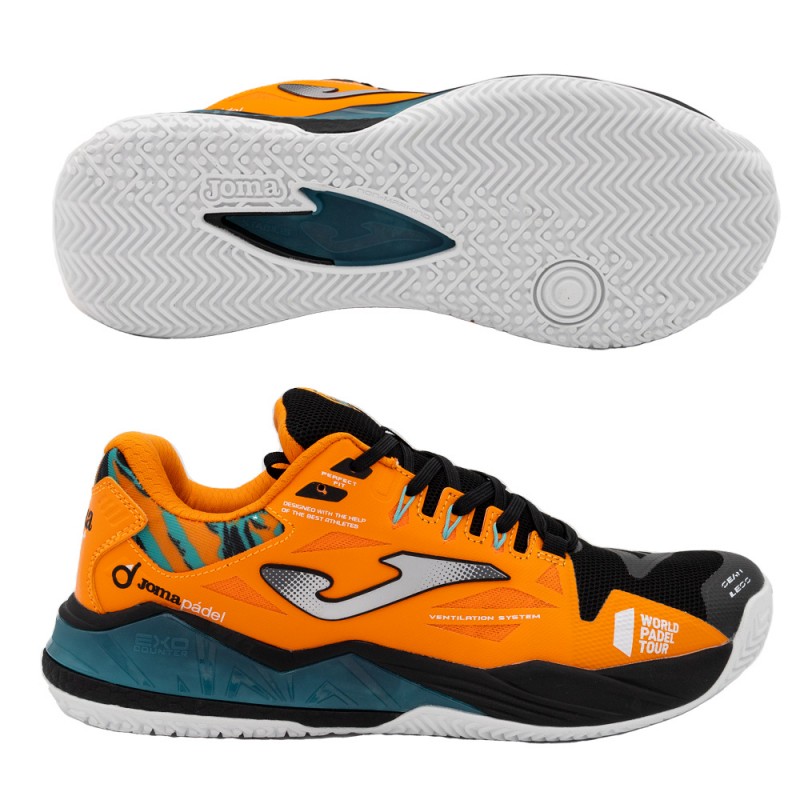 Zapatillas Joma Spin Men 2308 naranja negro 2023 Zapatillas Joma Spin Men 2308 naranja negro 2023