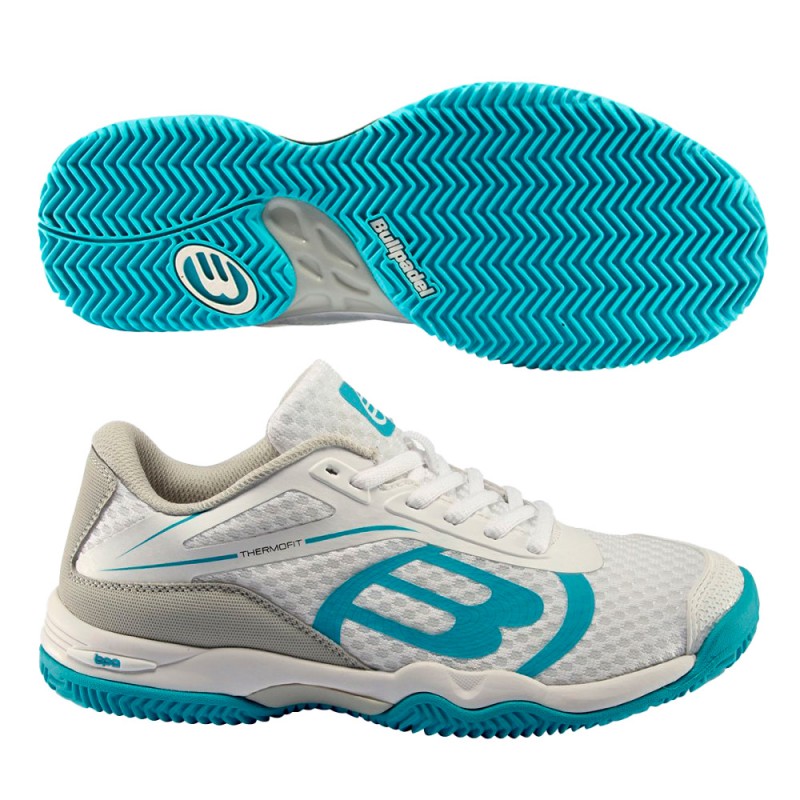 Zapatillas Bullpadel Beker W 23I blanco celeste 2023 Zapatillas Bullpadel Beker W 23I blanco celeste 2023
