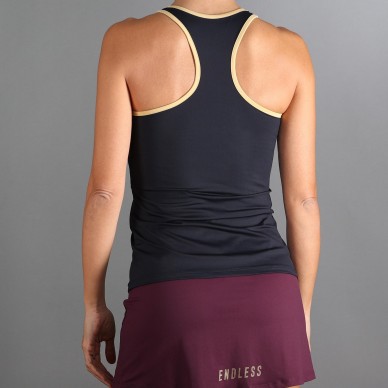 Camiseta Endless Minimal negra y morado