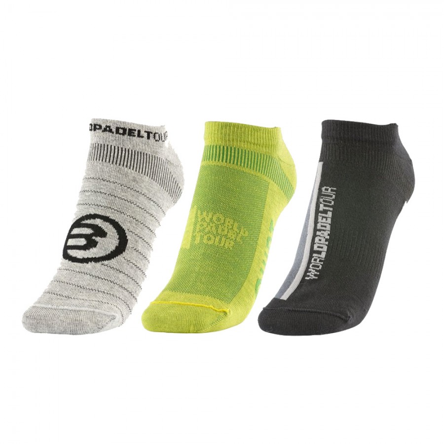 Pack de 3 calcetines de hombre bullpadel para jugar al padel