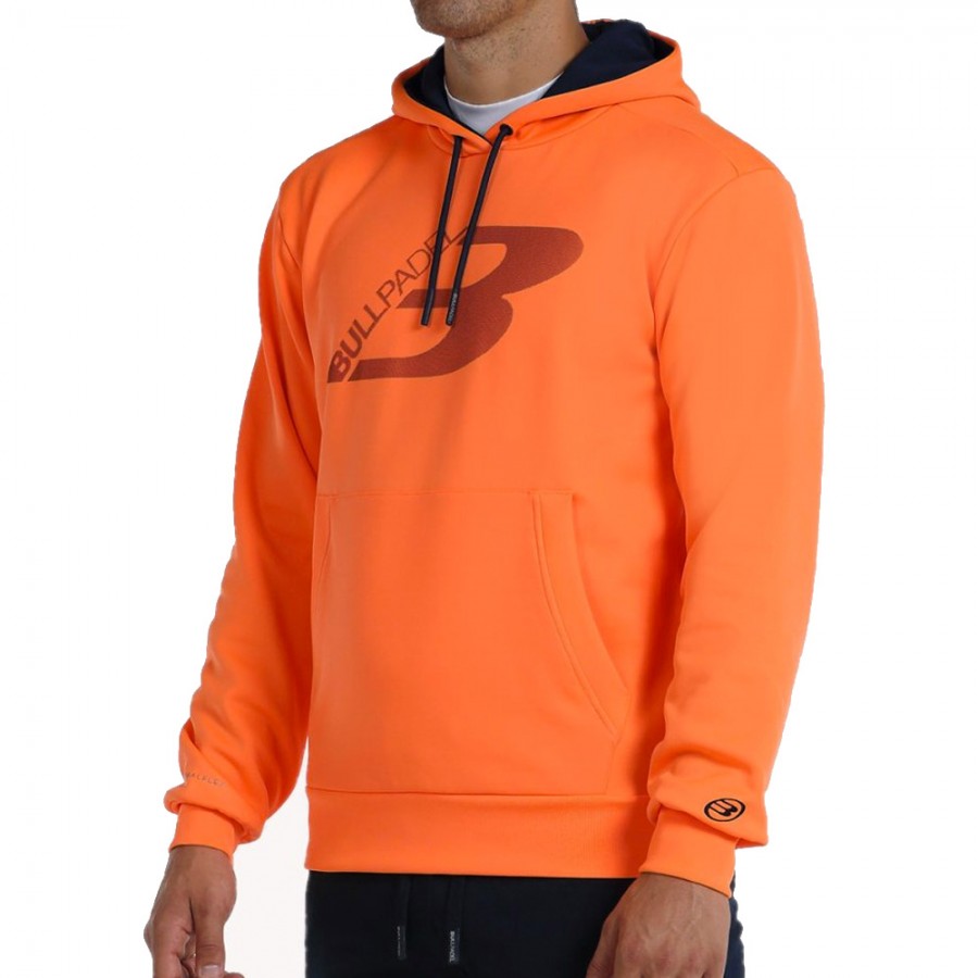 Sudadera Bullpadel Nocla naranja flúor