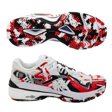 Zapatillas Joma Slam Men 2302 blanco rojo 2023