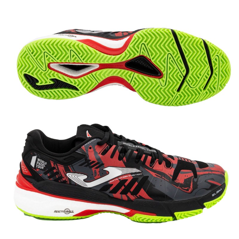 Zapatillas Joma Slam Men 2301 negro rojo 2023 Zapatillas Joma Slam Men 2301 negro rojo 2023