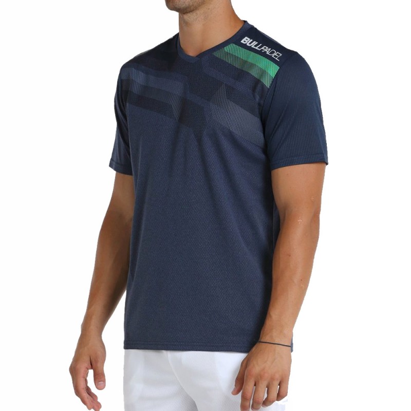Camiseta Bullpadel Oxear oceano profundo vigore Camiseta Bullpadel Oxear oceano profundo vigore