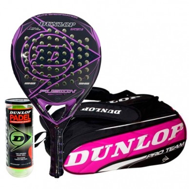 Pack Dunlop Fusion Soft + Paletero Fucsia