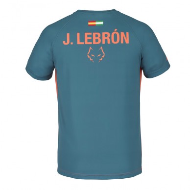 Camiseta Babolat Crew Neck Tee Lebron naranja azul oscuro