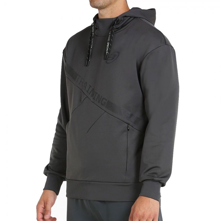 Sudadera hombre capucha oferta rock padel cremallera