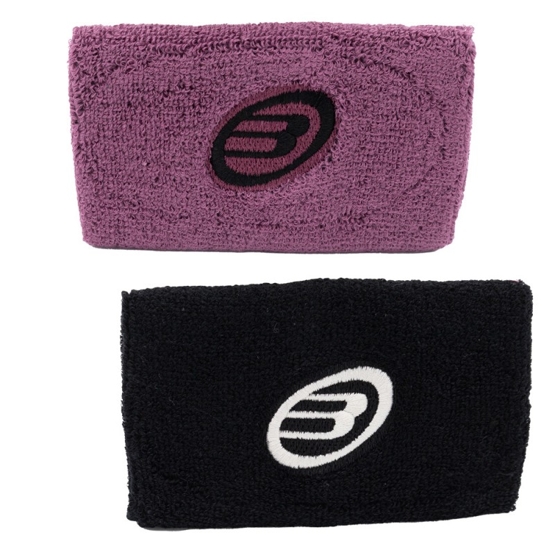 Muñequera Bullpadel BPMU 234 FW negro uva tamizado Muñequera Bullpadel BPMU 234 FW negro uva tamizado