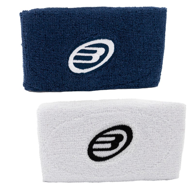 Muñequera Bullpadel BPMU233 FW blanco azul lavado Muñequera Bullpadel BPMU233 FW blanco azul lavado