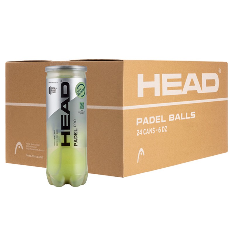 Cajón Pelotas Padel Head Pro 3B 24 x 3 unidades