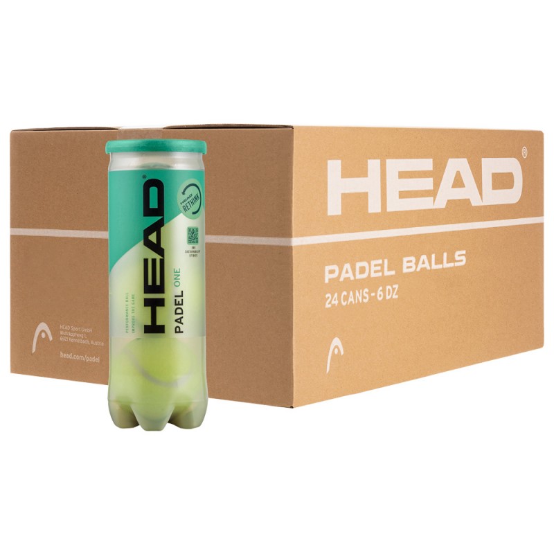 Cajon pelotas Head Padel One 24 x 3 Cajon pelotas Head Padel One 24 x 3
