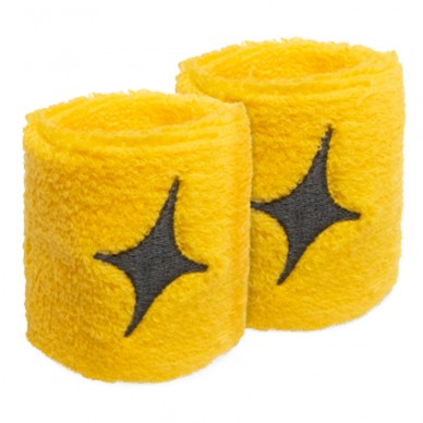 Muñequeras Star Vie amarilla star negra