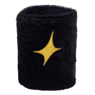 Muñequera Star Vie negra star dorada