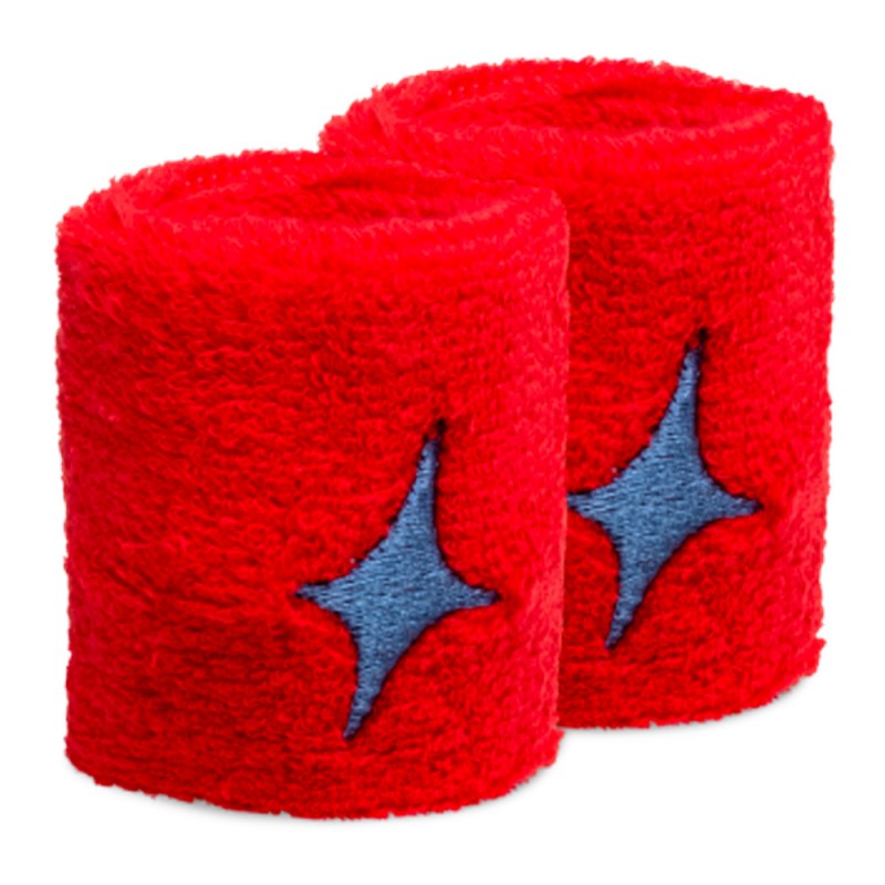Muñequeras Star Vie roja star azul Muñequeras Star Vie roja star azul