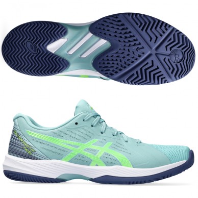 zapatillas Asics Solution Swift FF Padel teal tint electric lime 2024