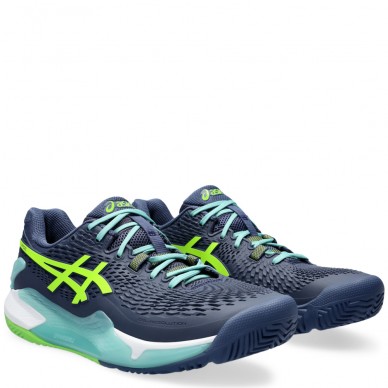 zapatillas Asics Gel Resolution 9 Padel thunder blue electric lime 2024