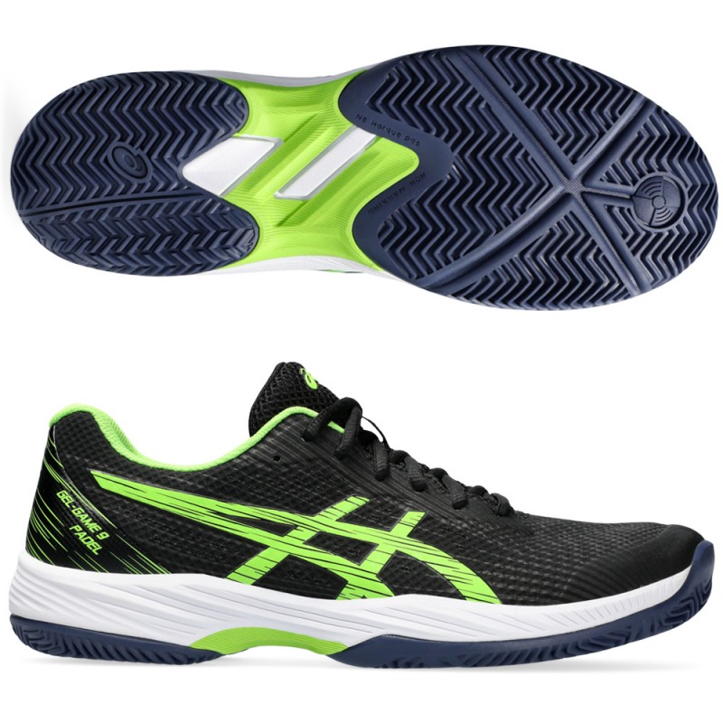 zapatillas Asics Gel Game 9 Padel black electric lime 2024