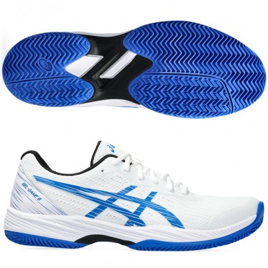 zapatillas Asics Gel Game 9 Clay oc white tuna blue 2024