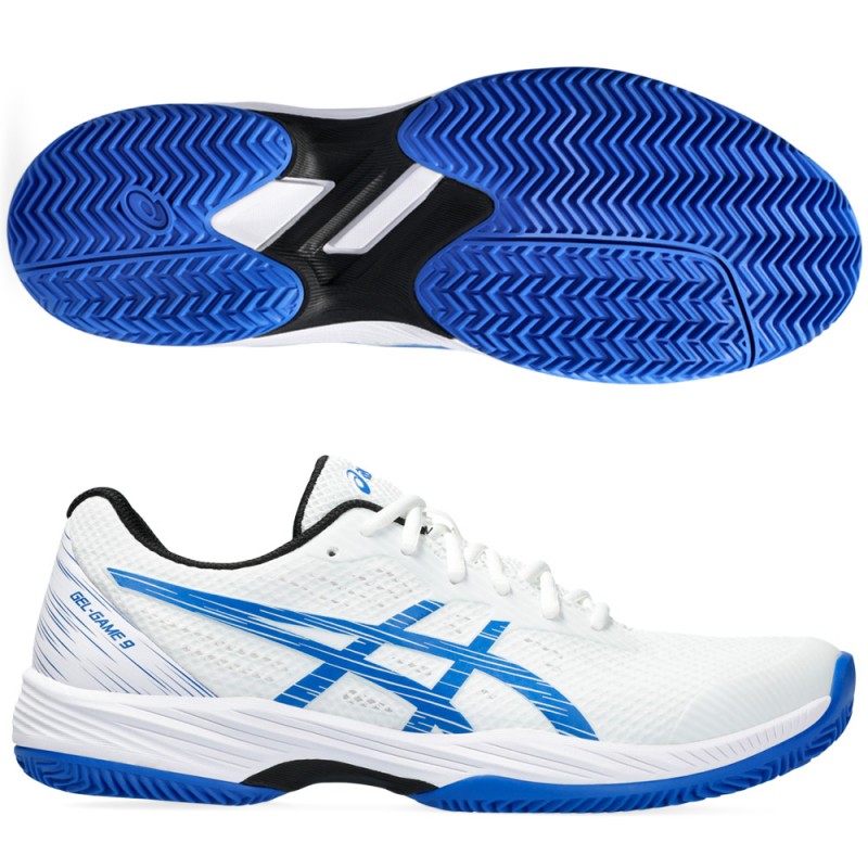 zapatillas Asics Gel Game 9 Clay oc white tuna blue 2024