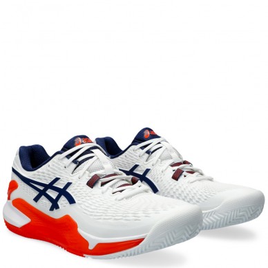 zapatillas Asics Gel Resolution 9 Clay white blue expanse 2024