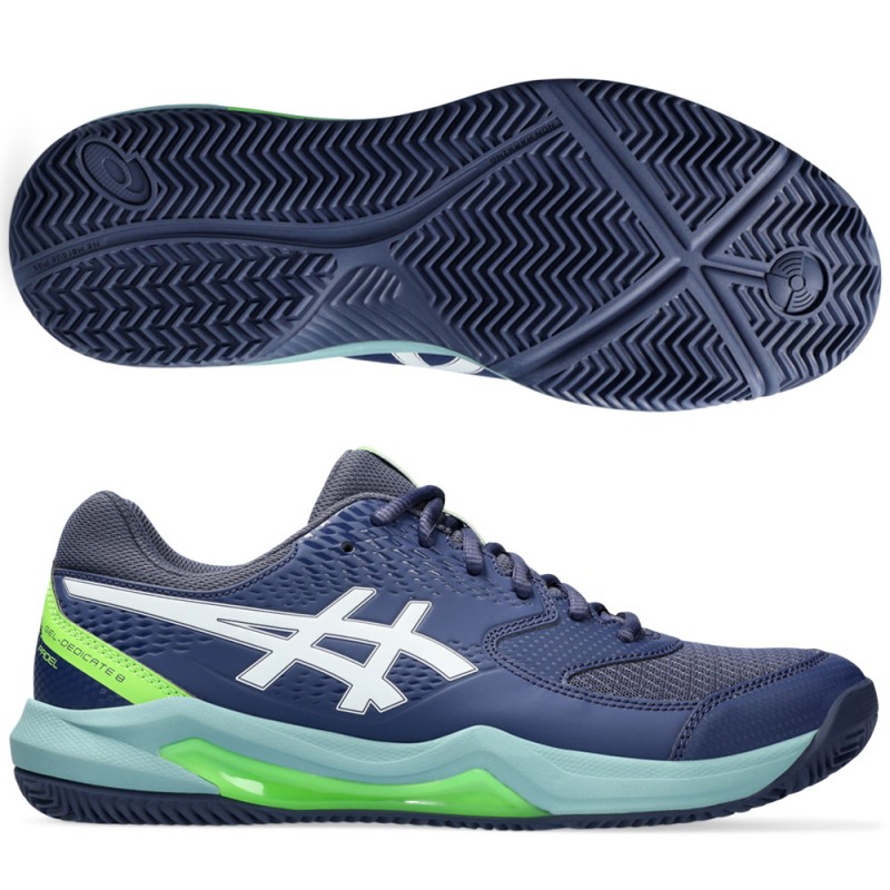 zapatillas Asics Gel Dedicate 8 Padel thunder blue white 2024 zapatillas Asics Gel Dedicate 8 Padel thunder blue white 2024